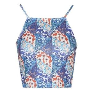 🔥2/$40🔥 TOPSHOP Patchwork Floral Tribal Print Crop  Top